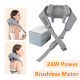 Foreverlily 26W Brushless Motor Neck And Shoulder Massager Wireless Shoulder And Back Kneading Massage Shawl Neck masajeador