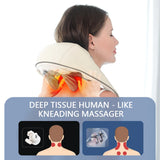 Foreverlily 26W Brushless Motor Neck And Shoulder Massager Wireless Shoulder And Back Kneading Massage Shawl Neck masajeador